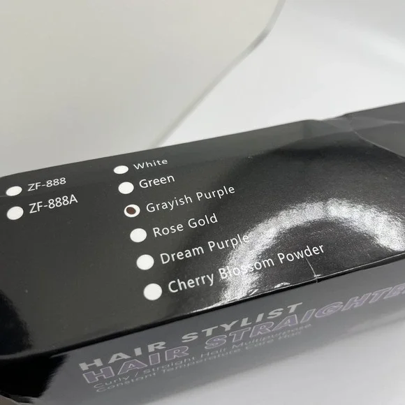 Hair Stylist‎ Hair Straightener, Purple/Gray, ZF-888 Brand New - Picture 3 of 8